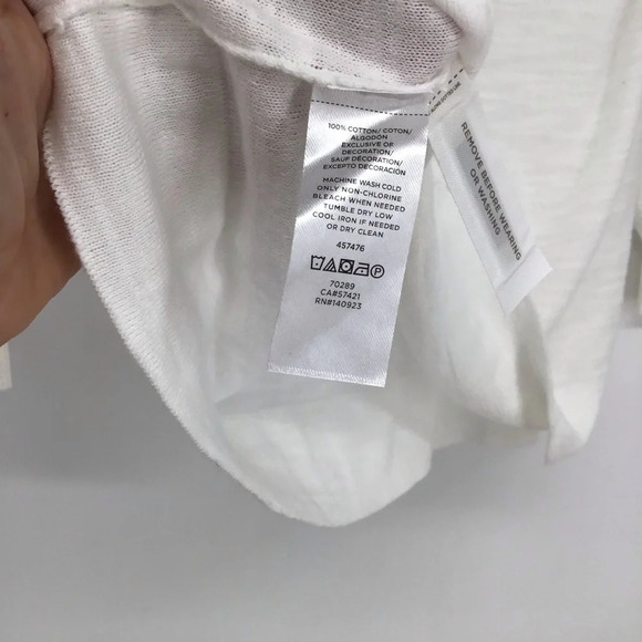 Loft Women’s Tunic Blouse Tie Cotton Lightweight Layer Top/Blouse NWT Size XS - Picture 7 of 7